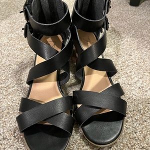 Material Girl strappy heels